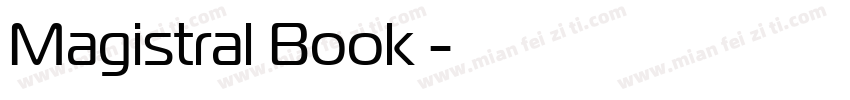Magistral Book 字体字体转换